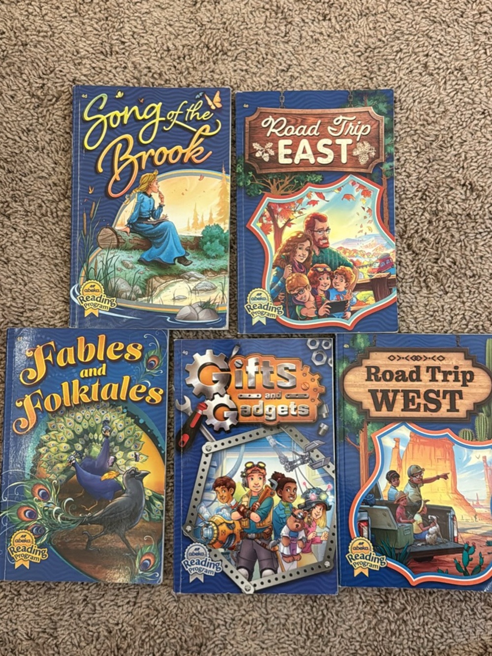 5/9 Abeka Readers 4th Grade Reading Program Kids Book Set